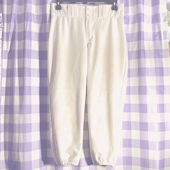 White Softball Pants - Picture 1 of 8
